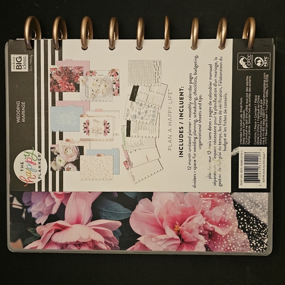 Happy Planner Our Love Story Wedding Undated Classic 12 Month - Picture 7 of 8